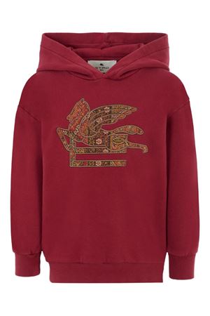 bordeaux cotton hoodie ETRO KIDS | GX4P30Z3333416
